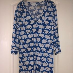 Lilly blue elephant dress